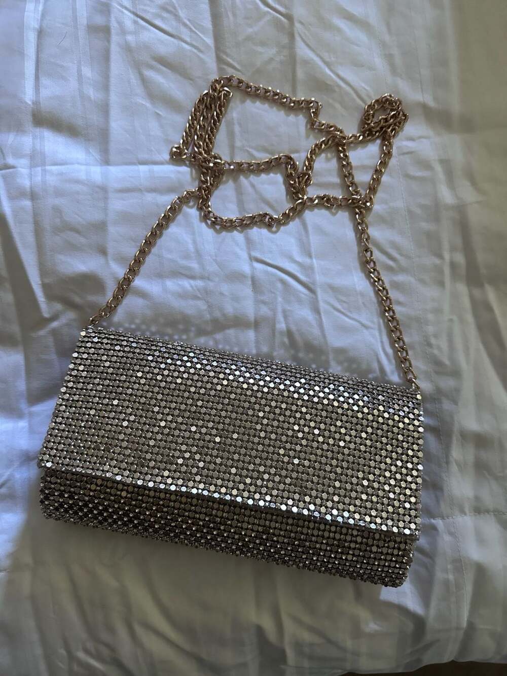 Starlet Rhinestone Embellished Evening Clutch Crossbody Bag